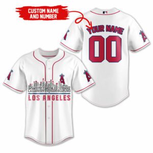 Los Angeles Angels MLB Teams Custom Name And Number Baseball Jersey BTL1253