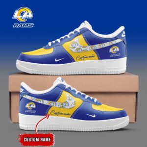 Los Angeles Rams NFL Personalized Air Force 1 Sneakers AFS1152