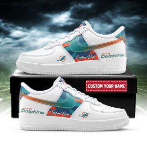 Miami Dolphins NFL Air Force 1 Sneakers AF1 Trending Shoes For Fans AFS1198