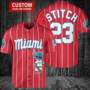 Miami Marlins Custom MLB Stitch Baseball Jersey BTL1199