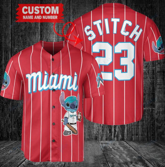 Miami Marlins Custom MLB Stitch Baseball Jersey BTL1199