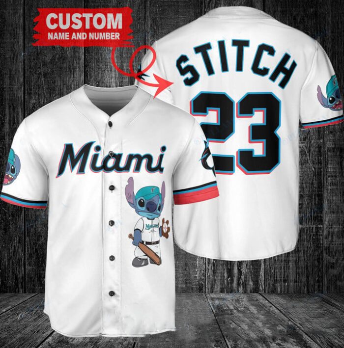 Miami Marlins Custom MLB Stitch Baseball Jersey BTL1200