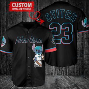 Miami Marlins Custom MLB Stitch Baseball Jersey BTL1201
