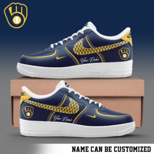 Milwaukee Brewers Air Force 1 Low MLB Sneakers AFS1081