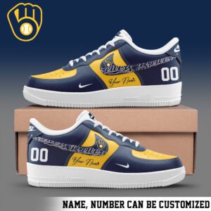 Milwaukee Brewers MLB Personalized AF1 Shoes AFS1109