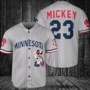 Minnesota Twins Custom Mickey Baseball Jersey BTL1127