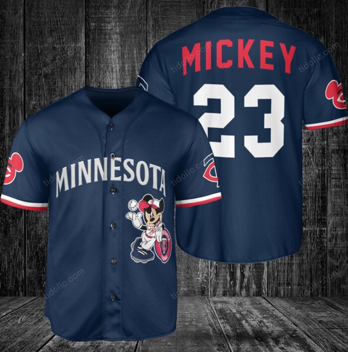 Minnesota Twins Custom Mickey Baseball Jersey BTL1128