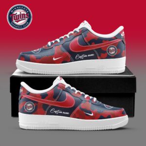 Minnesota Twins MLB Camo Personalized AF1 Shoes AFS1248
