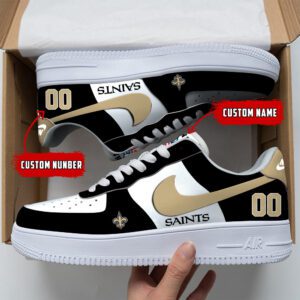 New Orleans Saints NFL Custom Name And Number Air Force Sneakers AF1 Limited Shoes AFS1054