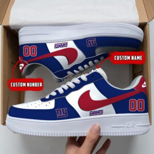 New York Giants NFL Custom Name And Number Air Force Sneakers AF1 Limited Shoes AFS1056