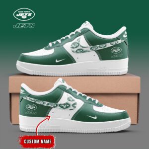 New York Jets NFL Personalized Air Force 1 Sneakers AFS1161