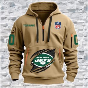 New York Jets NFL Personalized Quarter Zip Hoodie For Fan QZH1073