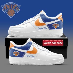 New York Knicks NBA Playoffs 2024 Personalized AF1 Sneakers