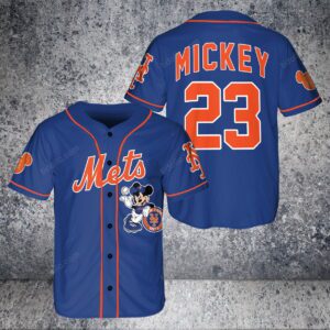 New York Mets Custom Mickey Baseball Jersey BTL1130