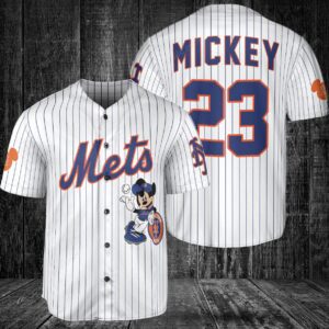 New York Mets Custom Mickey Baseball Jersey BTL1132
