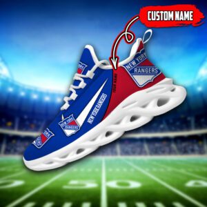 New York Rangers Custom Name NHL Max Soul Shoes MSW1084