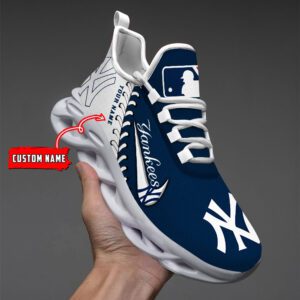 New York Yankees MLB Max Soul Shoes Custom Name Gift For Fans MSW1176