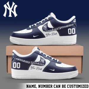 New York Yankees MLB Personalized AF1 Shoes AFS1107