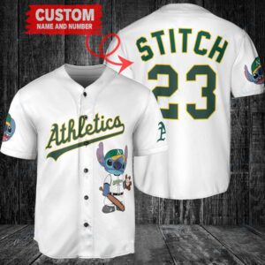 Oakland Athletics Custom MLB Stitch Baseball Jersey BTL1215