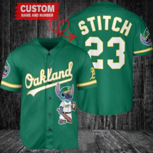 Oakland Athletics Custom MLB Stitch Baseball Jersey BTL1216