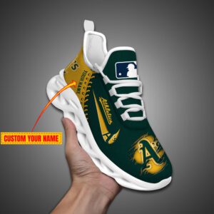 Oakland Athletics MLB Personalized Max Soul Shoes MSW1207