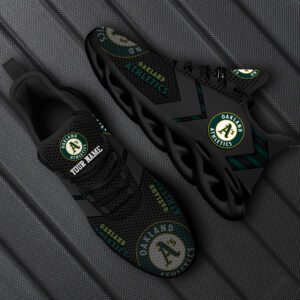 Oakland Athletics Personalized MLB Max Soul Shoes MSW1145