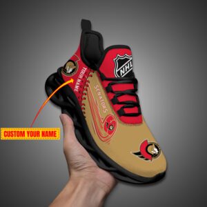 Ottawa Senators NHL 2024 Max Soul Shoes Custom Name Gift For Fans MSW1241