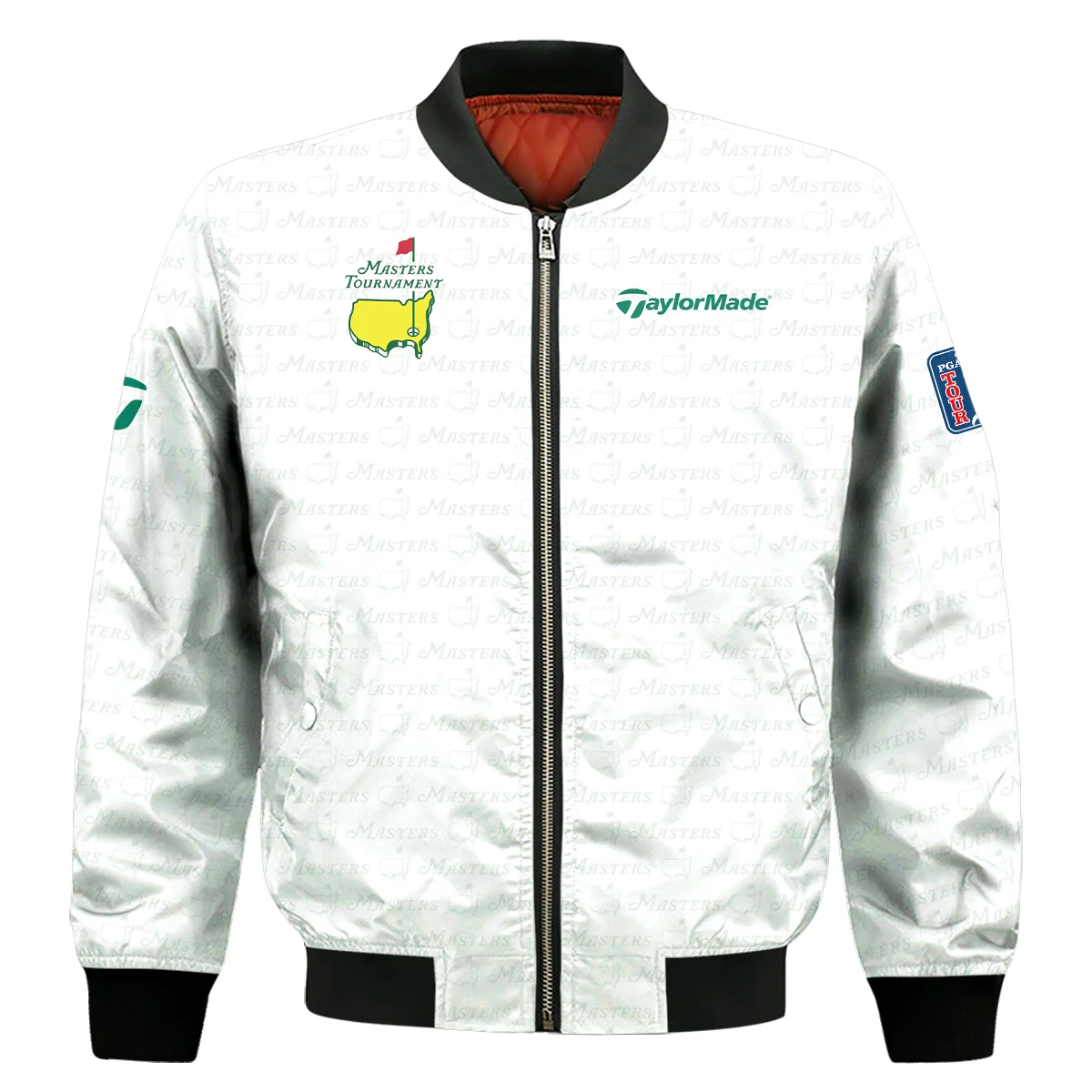 Pattern Masters Tournament Taylor Made Bomber Jacket White Green Sport Love Bomber Jacket GBJ1367