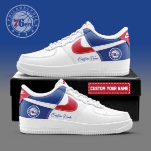 Philadelphia 76ers NBA Playoffs 2024 Personalized AF1 Sneakers