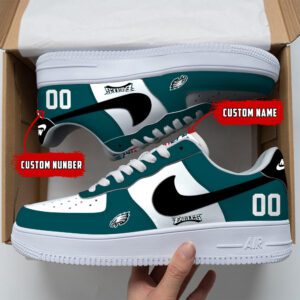 Philadelphia Eagles NFL Custom Name And Number Air Force Sneakers AF1 Limited Shoes AFS1059