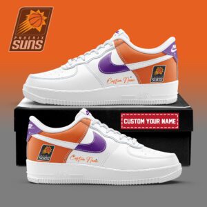 Phoenix Suns NBA Playoffs 2024 Personalized AF1 Sneakers