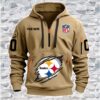 Pittsburgh Steelers NFL Personalized Quarter Zip Hoodie For Fan QZH1078