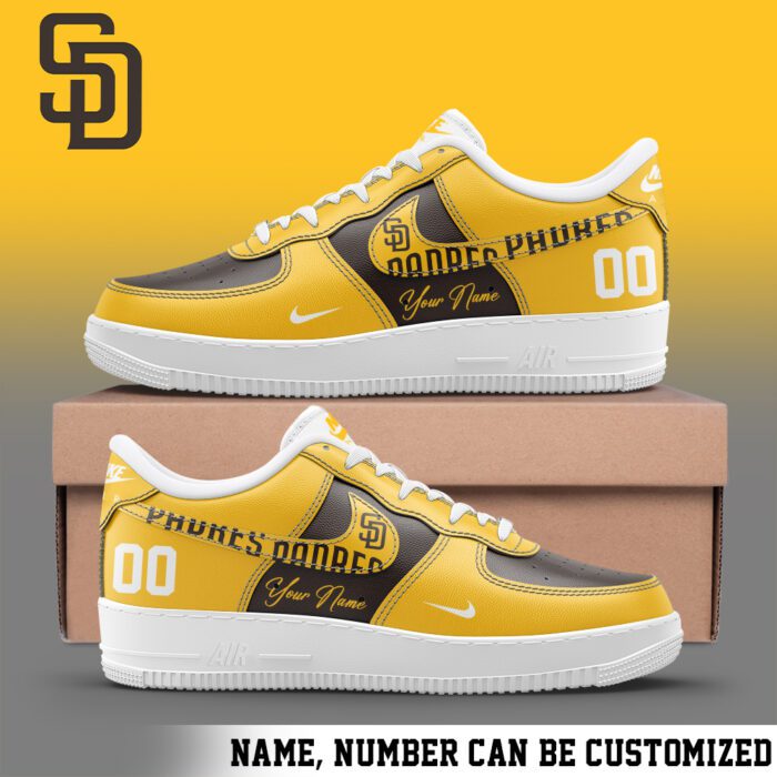 San Diego Padres MLB Personalized AF1 Shoes AFS1116