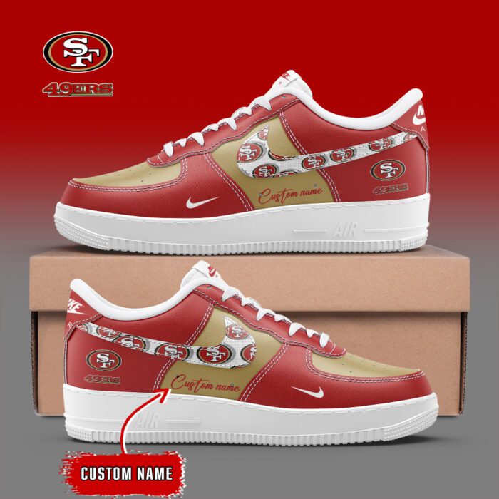 San Francisco 49ers NFL Personalized Air Force 1 Sneakers AFS1162