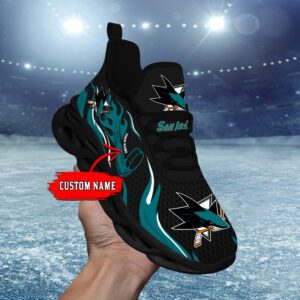 San Jose Sharks NHL 2024 Personalized Max Soul Shoes Collection MSW1022
