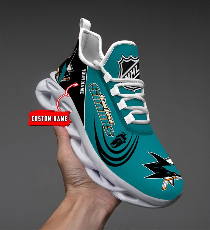 San Jose Sharks NHL 2024 Personalized Max Soul Shoes Collection MSW1050