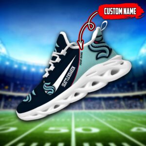 Seattle Kraken Custom Name NHL Max Soul Shoes MSW1093