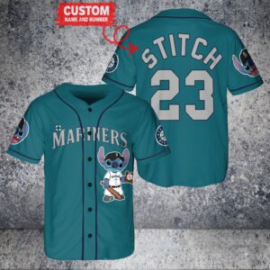 Seattle Mariners Custom MLB Stitch Baseball Jersey BTL1229