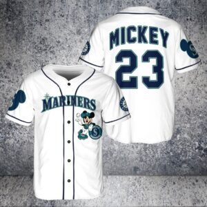 Seattle Mariners Custom Mickey Baseball Jersey BTL1151