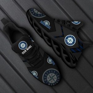 Seattle Mariners Personalized MLB Max Soul Shoes MSW1155
