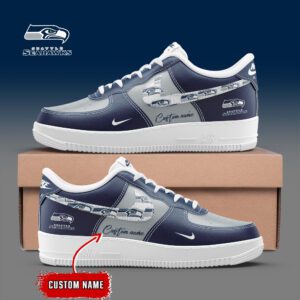 Seattle Seahawks NFL Personalized Air Force 1 Sneakers AFS1169