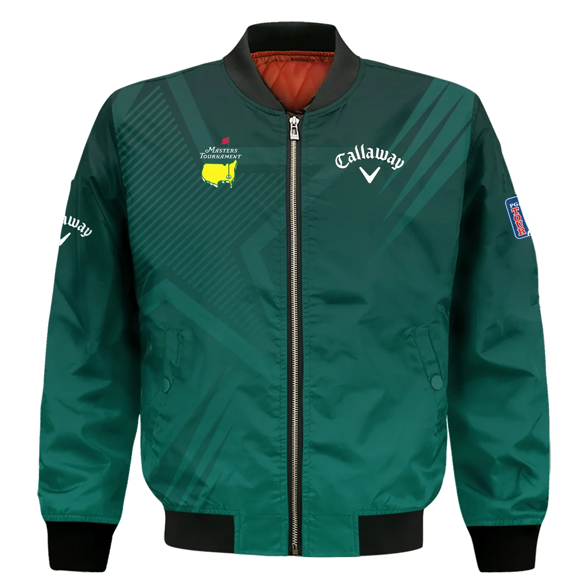 Sports Callaway Masters Tournament Bomber Jacket Star Pattern Dark Green Gradient Golf Bomber Jacket GBJ1221