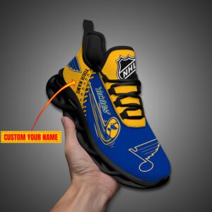 St Louis Blues NHL 2024 Max Soul Shoes Custom Name Gift For Fans MSW1275