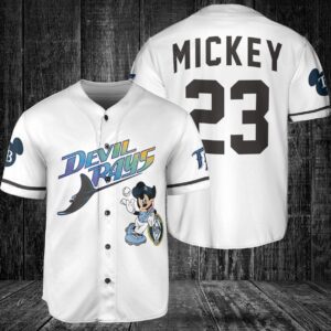 Tampa Bay Rays Custom Mickey Baseball Jersey BTL1157