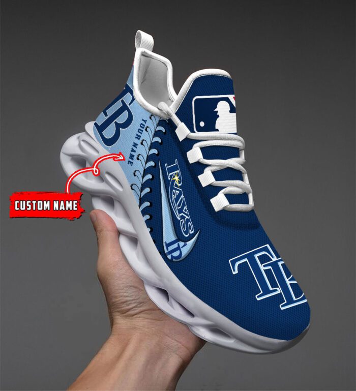 Tampa Bay Rays MLB Max Soul Shoes Custom Name Gift For Fans MSW1184