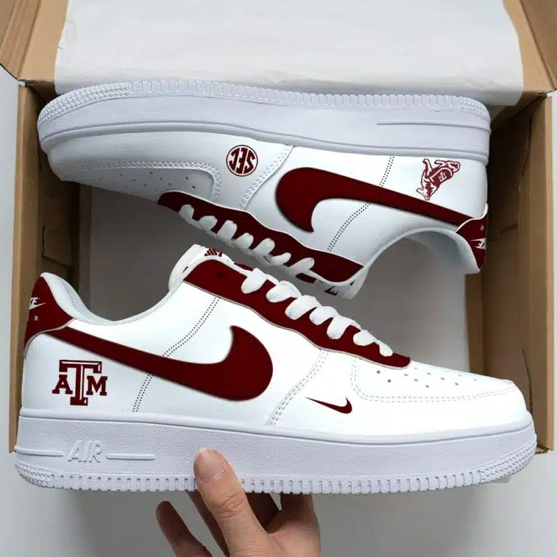 Texas A&M Aggies NCAA Air Force Sneakers AF1 Limited Shoes AFS1027