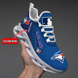 Toronto Blue Jays MLB Max Soul Shoes Custom Name Gift For Fans MSW1187
