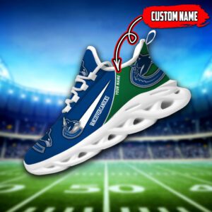 Vancouver Canucks Custom Name NHL Max Soul Shoes MSW1094