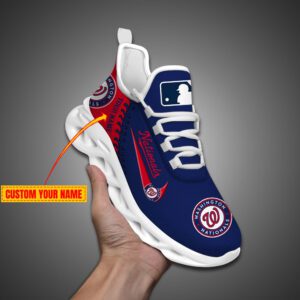 Washington Nationals MLB Max Soul Shoes Custom Name Gift For Fans MSW1186