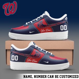 Washington Nationals MLB Personalized AF1 Shoes AFS1123